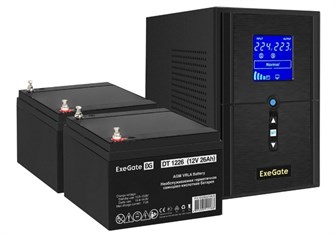 Комплект  Exegate SineTower SZ-1000.LCD.AVR.2SH.1C13.USB 225700