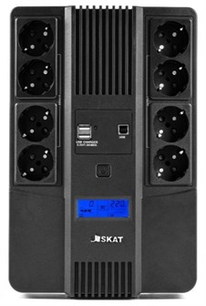 Источник бесперебойного питания  Бастион SKAT-UPS 1000-AID-IN-1x9-8 225704