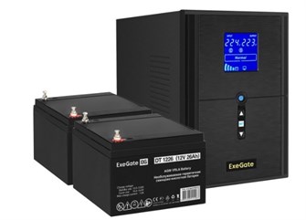 Комплект  Exegate SineTower SZ-2000.LCD.AVR.3SH.1C13.USB 225795