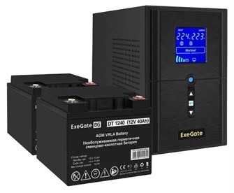 Комплект  Exegate SineTower SZ-1000.LCD.AVR.2SH.1C13.USB 225837