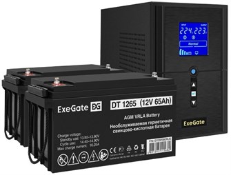 Комплект  Exegate SineTower SZ-1500.LCD.AVR.2SH.1C13.USB 225919