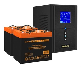 Комплект  Exegate SineTower SZ-1500.LCD.AVR.2SH.1C13.USB 225928
