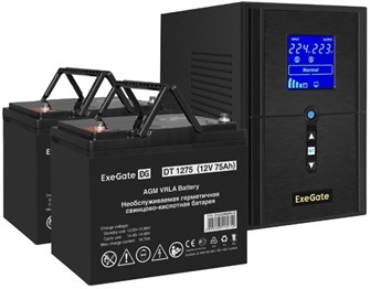 Комплект  Exegate SineTower SZ-1000.LCD.AVR.2SH.1C13.USB 225941