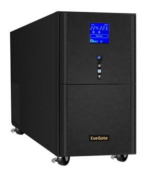 Источник бесперебойного питания  Exegate SineTower SN-5000.LCD.AVR.2SH.1C13.T.RJ.USB 225963