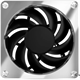 Вентилятор для корпуса Alphacool Apex Stealth Metal Power Fan 3000rpm Сhrome 130243