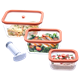 Вакуумные контейнеры Status Viva set 4 Salmon 126400