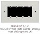 Рамка Kramer Frame-2G/EUK(W) 138875