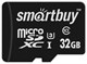 Карта памяти 32GB MicroSD SmartBuy + SD адаптер (SB32GBSDCL10U3L-01) 503755