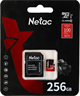 Карта памяти 256GB MicroSD Netac P500 Extreme Pro + SD адаптер (NT02P500PRO-256G-R) 503888