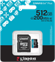 Карта памяти 512GB MicroSD Kingston Canvas Go! Plus + SD адаптер (SDCG4/512GB) 503925