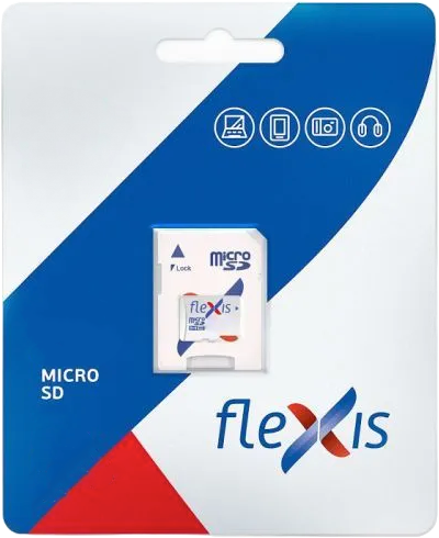 Карта памяти 64GB MicroSD Flexis + SD адаптер (FMSD064GU3A) 503778