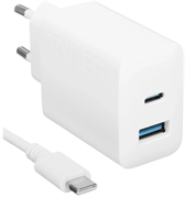 Сетевое зарядное устройство Anker 312 20W White (B2348) + USB-C Cable 121808