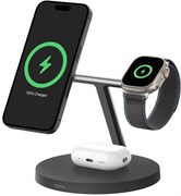 Беспроводное зарядное устройство Belkin BoostCharge Pro 3-in-1 Wireless Charging Stand with Qi2 15W Black 121801