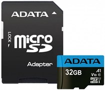 Карта памяти 32GB MicroSD ADATA Premier + SD адаптер  (AUSDH32GUICL10A1-RA1) 503742
