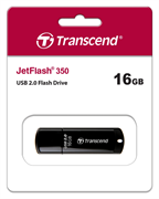 USB Flash накопитель 16GB Transcend JetFlash 350 Black (TS16GJF350) 504241