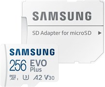 Карта памяти 256GB MicroSD Samsung EVO Plus + SD адаптер (MB-MC256SA) 503618