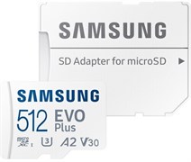 Карта памяти 512GB MicroSD Samsung EVO Plus + SD адаптер (MB-MC512SA) 503633